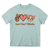 Arona Peace Love Chihuahua Heavy Core Tee - Jasminsmagicworld