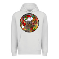 Dove Grey Christmas koala Premium Hoodie - BarkalooDesign