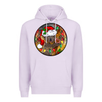 Lilac Christmas koala Premium Hoodie - BarkalooDesign