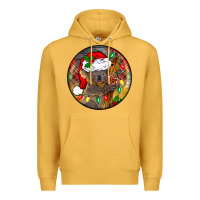 Mustard Christmas koala Premium Hoodie - BarkalooDesign