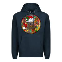 Navy Christmas koala Premium Hoodie - BarkalooDesign
