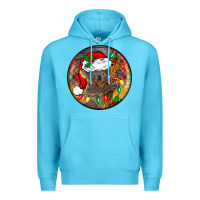 Ocean Blue Christmas koala Premium Hoodie - BarkalooDesign
