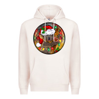Pale Pink Christmas koala Premium Hoodie - BarkalooDesign