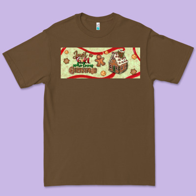 Just A Girl Who Loves Christmas Premium Tee Designed By Bundleandbundleshop