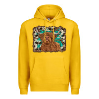 Lemon highland cow western background Premium Hoodie - RanaPortraitStore