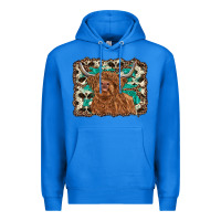 True Royal highland cow western background Premium Hoodie - RanaPortraitStore