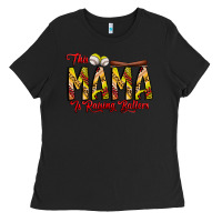 Black this mama is raising ballers softball and baseball Ladies Tee - CowhideDigitalArt