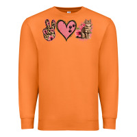 Carrot Peace Love Cats Premium Sweatshirt - Jasminsmagicworld