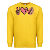 Lemon Peace Love Cats Premium Sweatshirt - Jasminsmagicworld