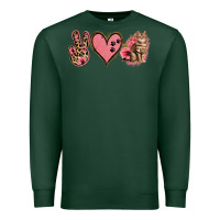 Sports Green Peace Love Cats Premium Sweatshirt - Jasminsmagicworld