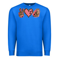 True Royal Peace Love Cats Premium Sweatshirt - Jasminsmagicworld
