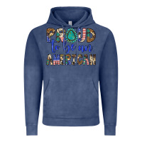 Vintage Denim proud to be an american Vintage Hoodie - Artiststas