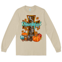 Mushroom thankful cross Long Sleeve Tee - RacoonDesign