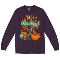 Plum thankful cross Long Sleeve Tee - RacoonDesign