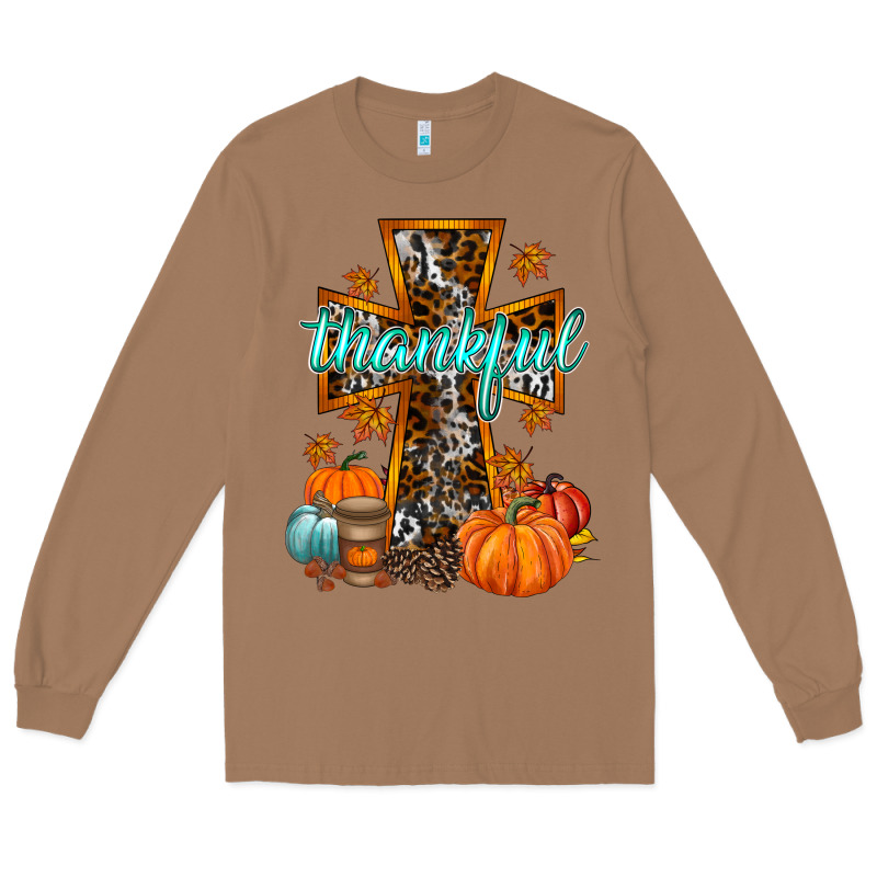 Thankful Cross Long Sleeve Tee by RacoonDesign | Teevron