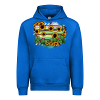 Cobalt North Dakota State Map Urban Hoodie - RanaPortraitStore