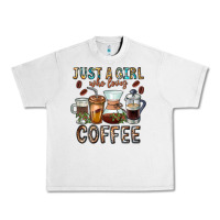 Lunar Rock Just A Girl Who Loves Coffee Urban Heavy Tee - CowhideDigitalArt