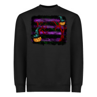Black halloween witch hat backround Heavyweight Sweatshirt - RanaPortraitStore