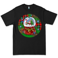 Black snow globe christmas ornament Premium Tee - BundleAndBundleShop