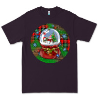 Plum snow globe christmas ornament Premium Tee - BundleAndBundleShop