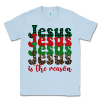 Dusty Blue jesus is the reason Classic Tee - BarkalooDesign