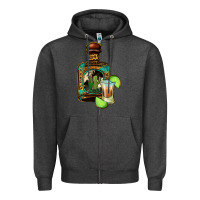 Charcoal Heather tequila bottle Zipper Hoodie - Jasminsmagicworld