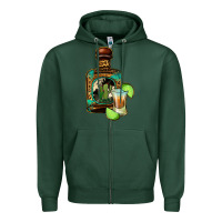 Sports Green tequila bottle Zipper Hoodie - Jasminsmagicworld