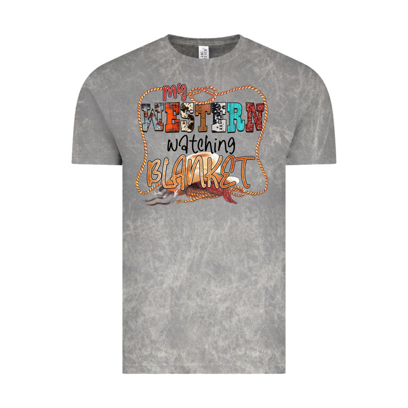 My Western Watching Blanket Vintage Tee by CowhideDigitalArt | Teevron