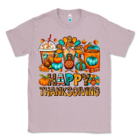 Lilac Happy Thanksgiving Coffee Cups Classic Tee - FaDigitalArtStudio