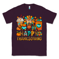 Plum Happy Thanksgiving Coffee Cups Classic Tee - FaDigitalArtStudio
