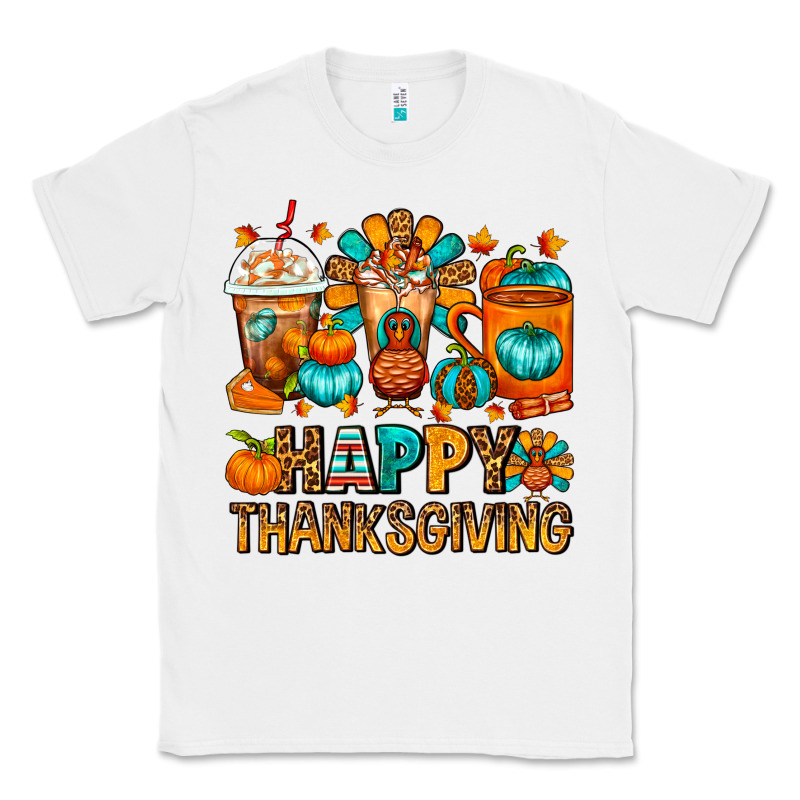 Happy Thanksgiving Coffee Cups Classic Tee by FaDigitalArtStudio | Teevron