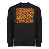 Black autumn leafe backround Heavyweight Sweatshirt - RanaPortraitStore
