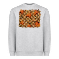 Heather Grey autumn leafe backround Heavyweight Sweatshirt - RanaPortraitStore