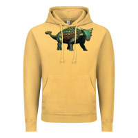 Vintage Mustard ankylosaurus Vintage Hoodie - Artiststas