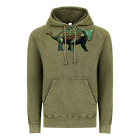 Vintage Olive ankylosaurus Vintage Hoodie - Artiststas