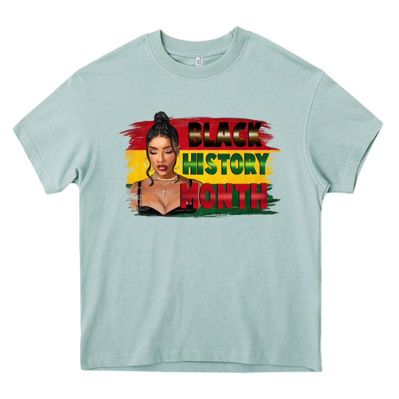 Black History Month Black Girl Heavy Core Tee by FaDigitalArtStudio | Teevron