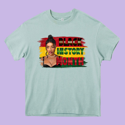 Black History Month Black Girl Heavy Core Tee Designed By Fadigitalartstudio