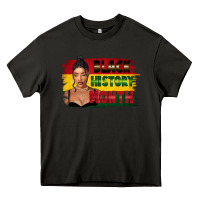 Asphalt black history month black girl Heavy Core Tee - FaDigitalArtStudio