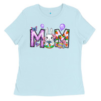 Baby Blue easter day mom Ladies Tee - CowhideDigitalArt