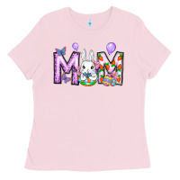 Bubblegum Pink easter day mom Ladies Tee - CowhideDigitalArt
