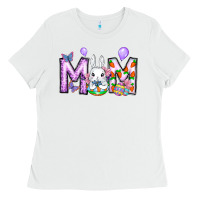 White easter day mom Ladies Tee - CowhideDigitalArt