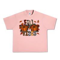 Salmon autumn style with pumpkins Urban Heavy Tee - CowhideDigitalArt