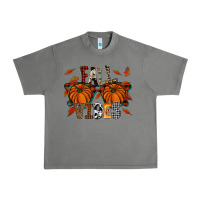 Tornado autumn style with pumpkins Urban Heavy Tee - CowhideDigitalArt