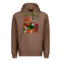 Chestnut happy holidays gnomes truck Premium Hoodie - BarkalooDesign