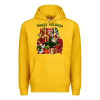 Lemon happy holidays gnomes truck Premium Hoodie - BarkalooDesign
