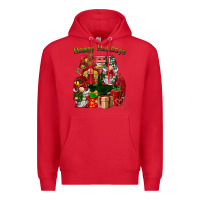 Red happy holidays gnomes truck Premium Hoodie - BarkalooDesign