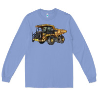Colony Blue Mining Truck Long Sleeve Tee - LillyAllenDesigns