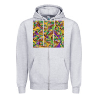 Heather Grey mardi gras king cake Zipper Hoodie - RanaPortraitStore