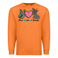 Carrot peace love frenchie Premium Sweatshirt - RanaPortraitStore