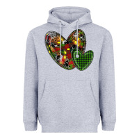 Heather Grey christmas heart Heavyweight Hoodie - RanaPortraitStore